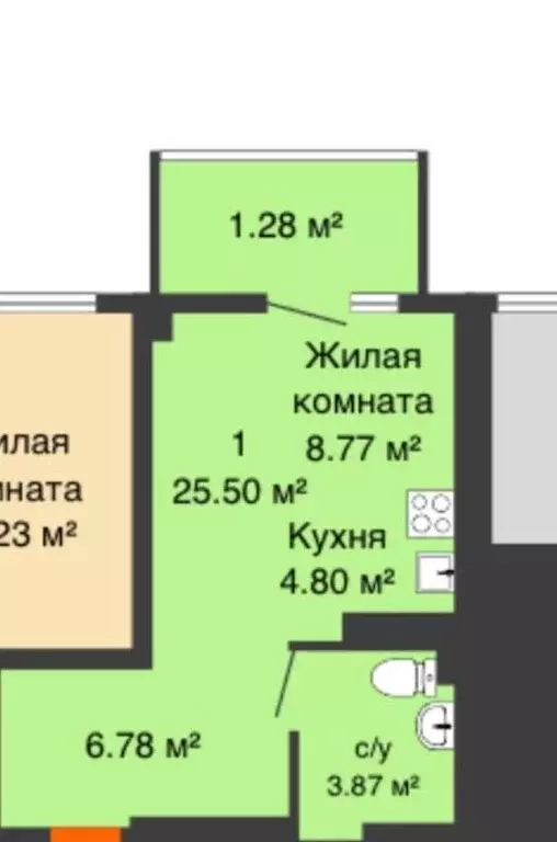 1-комнатная квартира: Ростов-на-Дону, Нахичевань, улица 26-я Линия, ... - Фото 0