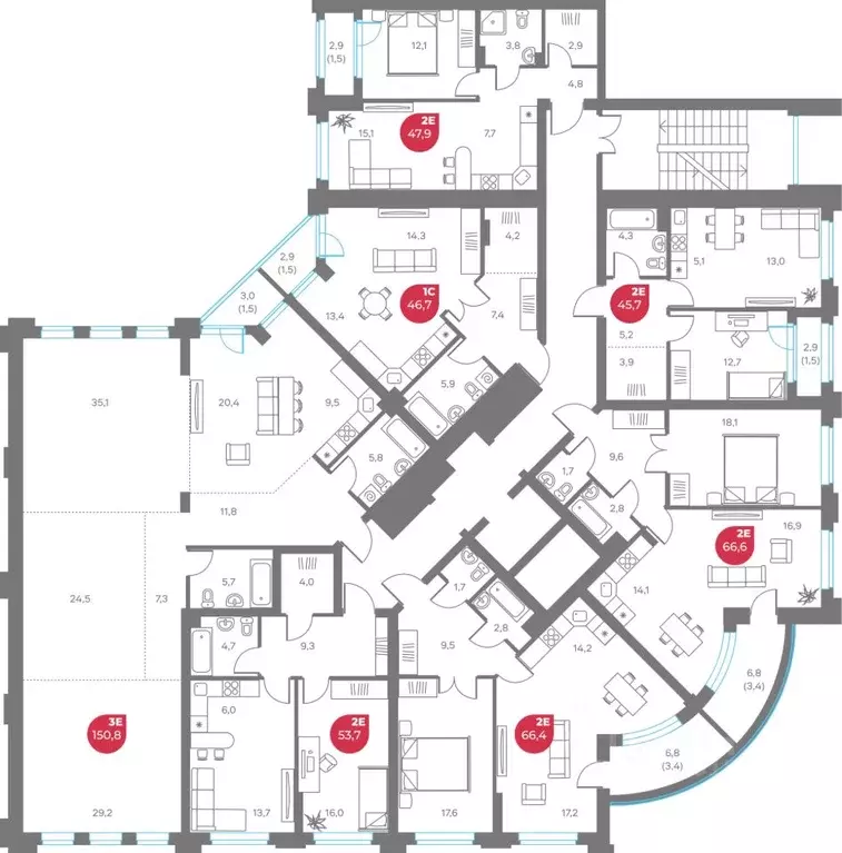 2-к кв. Пермский край, Пермь Советская ул., 16 (47.9 м) - Фото 2