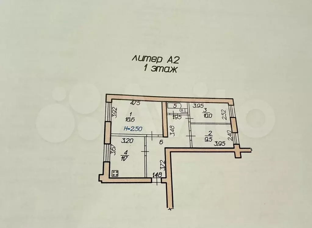 3-к. квартира, 69 м, 1/9 эт. - Фото 0