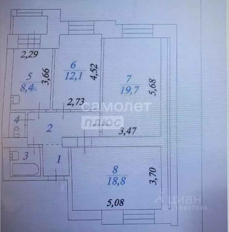 3-к кв. Ханты-Мансийский АО, Сургутский район, пос. Солнечный ... - Фото 2