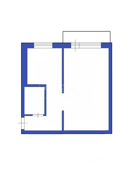 1-к кв. Кемеровская область, Междуреченск ул. Пушкина, 47 (30.3 м) - Фото 2
