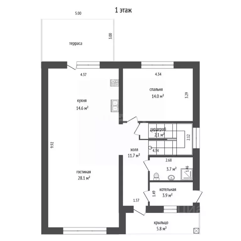 Дом в Тюменская область, Тюменский муниципальный округ, с. Кулаково, ... - Фото 1
