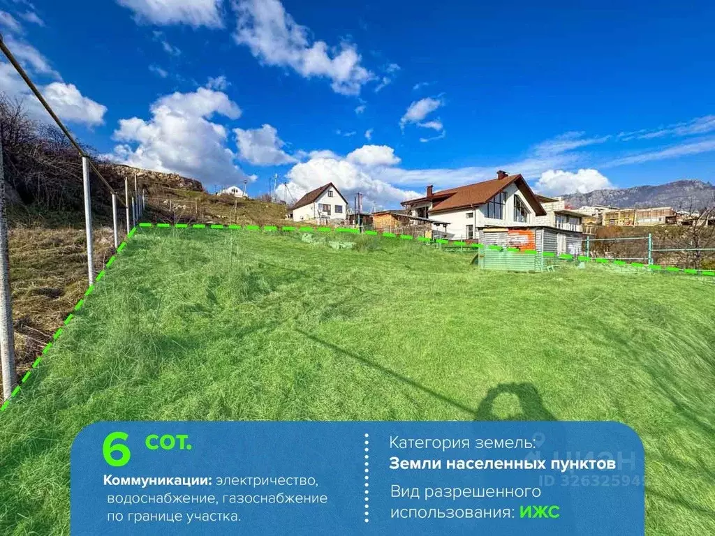 Участок в Крым, Алушта муниципальный округ, с. Верхняя Кутузовка ул. ... - Фото 2