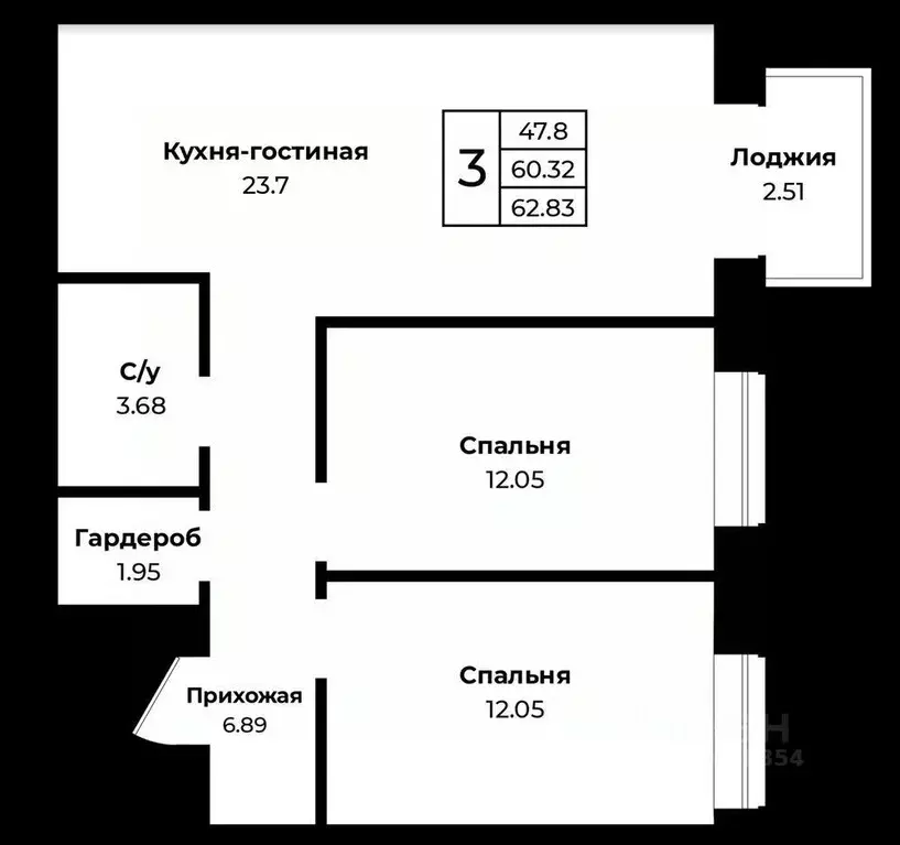 3-к кв. Оренбургская область, Оренбургский район, пос. Пригородный ... - Фото 1