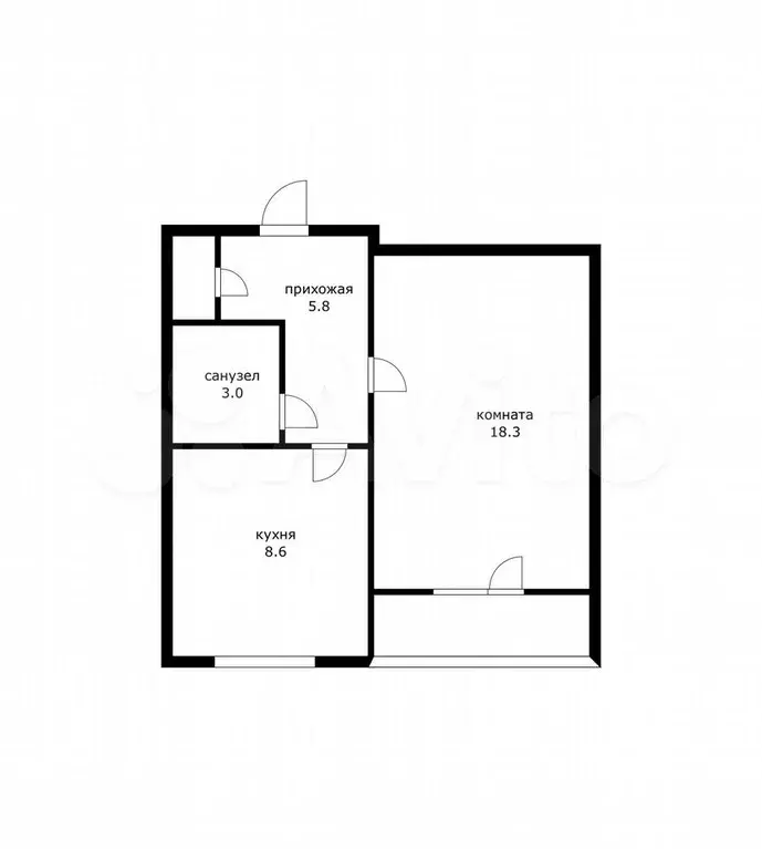 1-к. квартира, 40 м, 7/9 эт. - Фото 0