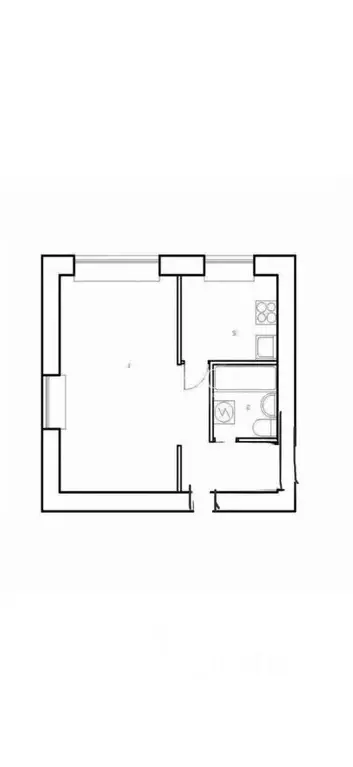 1-к кв. Ивановская область, Иваново ул. Куликова, 25 (30.2 м) - Фото 2