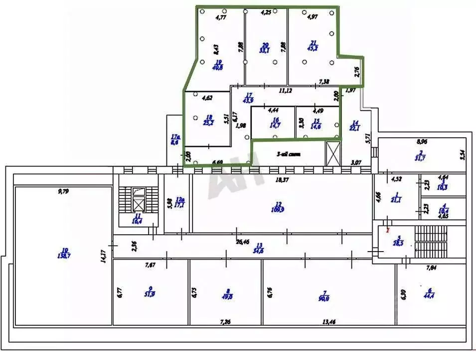 Помещение свободного назначения в Москва ул. Остоженка, 10 (240 м) - Фото 2