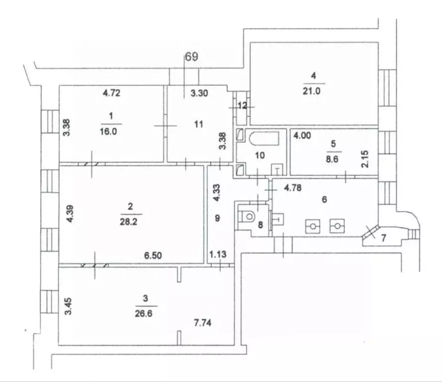 5-к кв. Москва ул. Солянка, 1/2С1 (138.0 м) - Фото 1