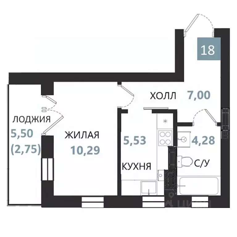 Студия Калининградская область, Светлогорск Морская Нота жилой ... - Фото 1