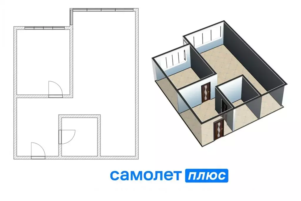 2-комнатная квартира: Кемерово, Октябрьский проспект, 30Б (40 м) - Фото 0