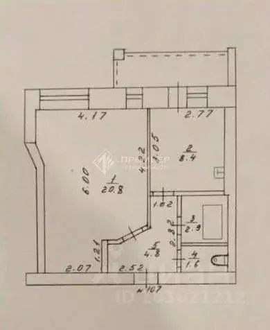 1-к кв. Кировская область, Киров ул. Ленина, 168 (38.5 м) - Фото 2