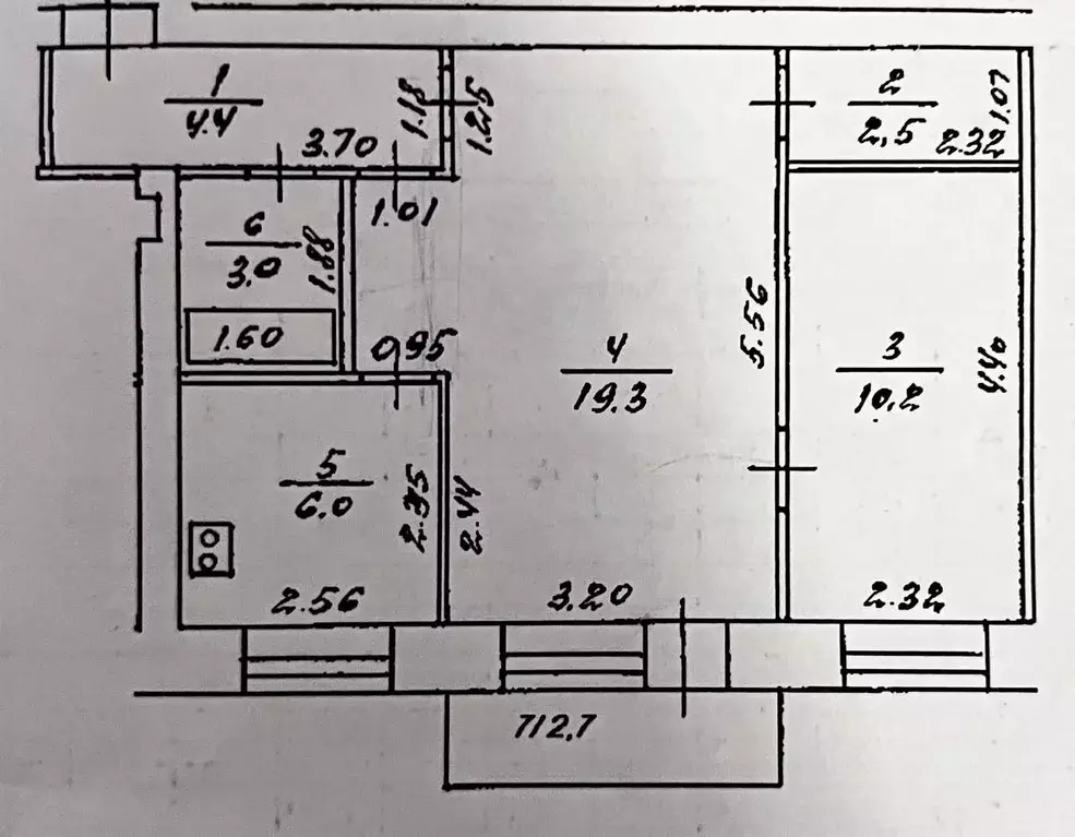 2-к кв. Башкортостан, Уфа ул. Блюхера, 15 (45.4 м) - Фото 2