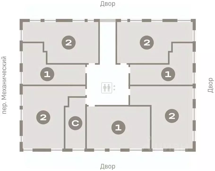 2-к кв. Свердловская область, Екатеринбург ул. Войкова, 15 (64.95 м) - Фото 1