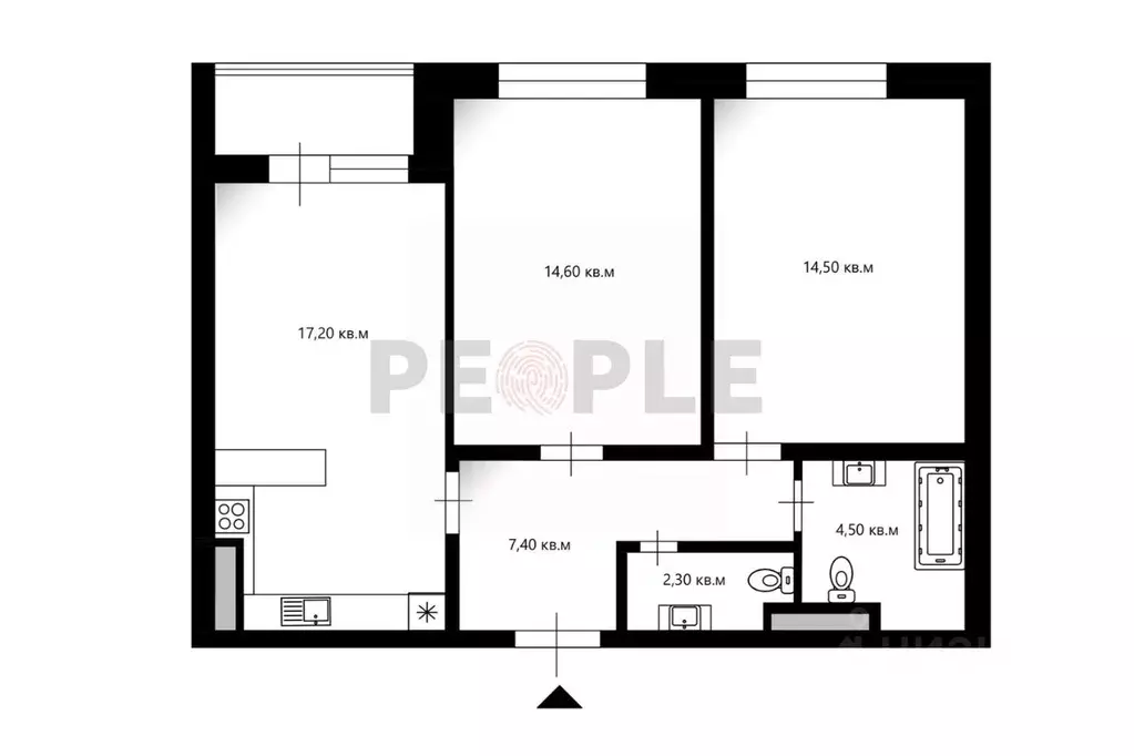 3-к кв. Москва Винницкая ул., 8к4 (62.0 м) - Фото 2