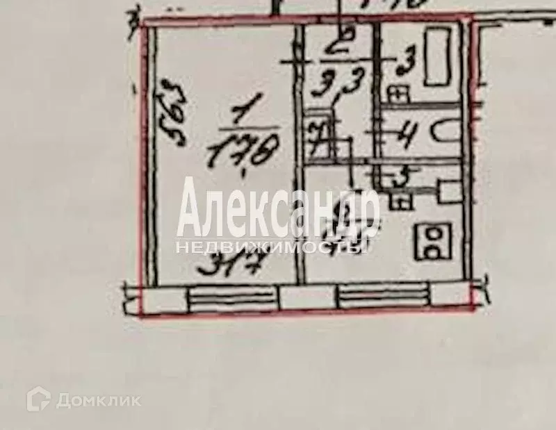 Продаётся 1-к квартира, 33.5 м - Фото 1