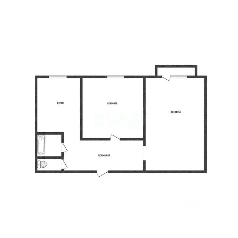 2-к кв. Алтайский край, Бийск ул. Александра Матросова, 47/1 (52.2 м) - Фото 2