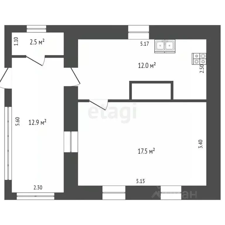 Дом в Крым, Бахчисарайский район, Красномакское с/пос, с. Холмовка ул. ... - Фото 2