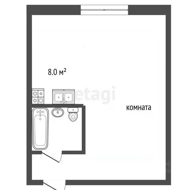 Студия Ярославская область, Рыбинск ул. Куйбышева, 66А (40.4 м) - Фото 2