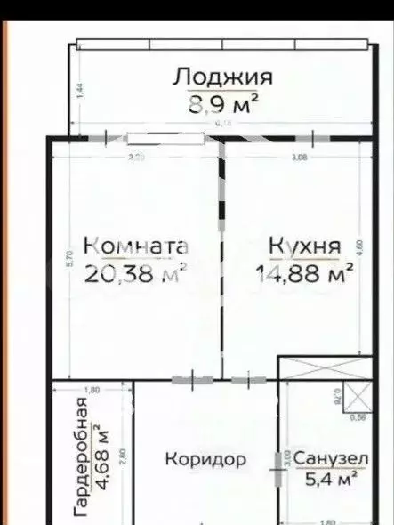 1-к. квартира, 50,8 м, 13/25 эт. - Фото 0