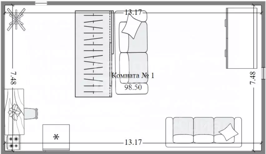Студия Томская область, Томск просп. Фрунзе, 120А (18.0 м) - Фото 2