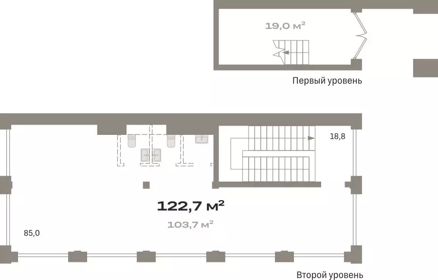 Помещение свободного назначения (122.74 м) - Фото 1