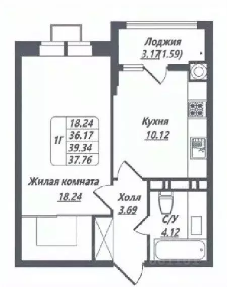 1-к кв. Ставропольский край, Ессентуки Источник жилой комплекс (37.75 ... - Фото 0