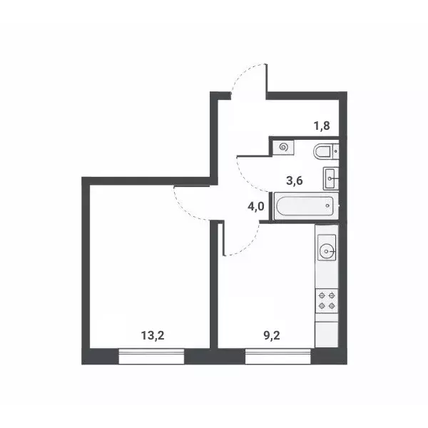 1-комнатная квартира: Киров, Чистопрудненская улица, 17 (31.8 м) - Фото 1