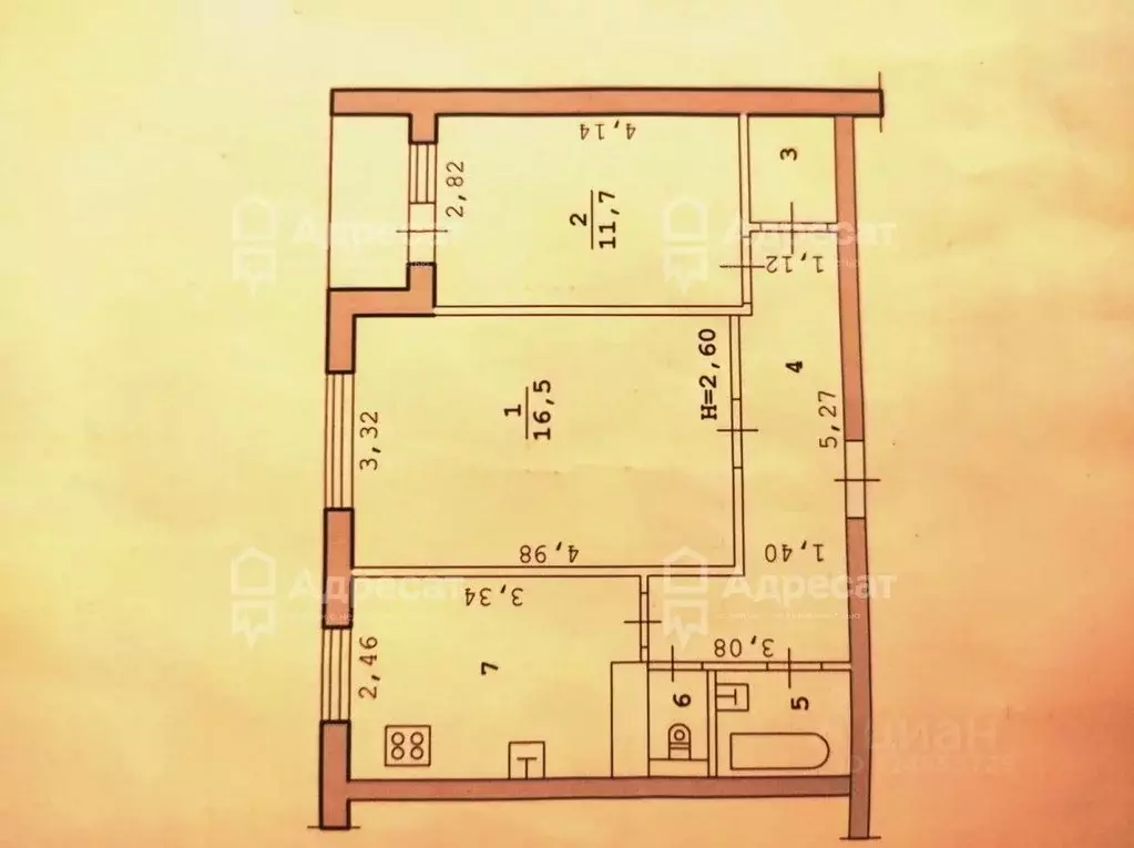 2-к кв. Волгоградская область, Волгоград бул. 30-летия Победы, 18 ... - Фото 2