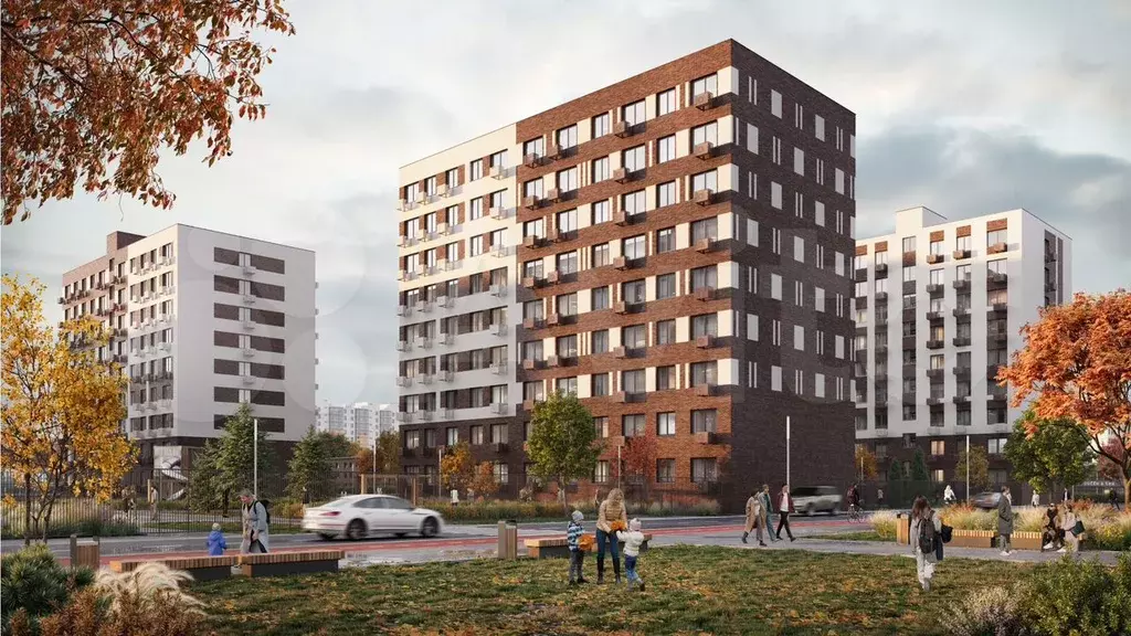 1-к. квартира, 34,5 м, 9/9 эт. - Фото 0
