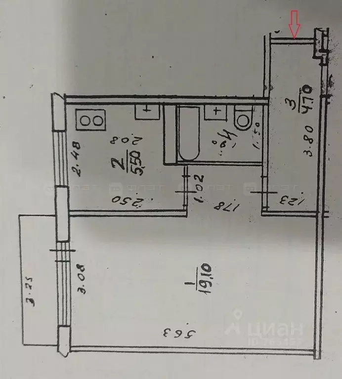 1-к кв. Татарстан, Казань ул. Короленко, 63 (32.2 м) - Фото 2