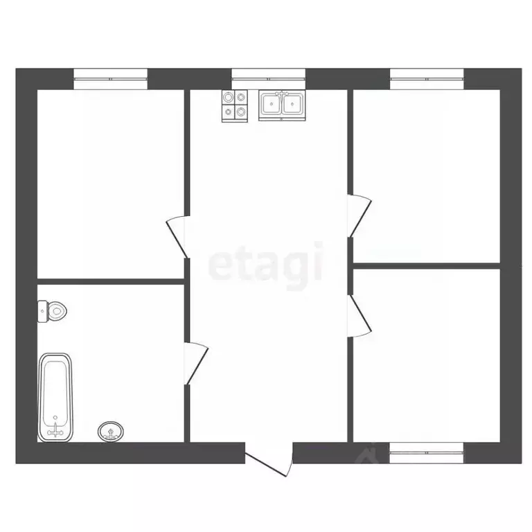 Дом в Костромская область, Красносельский район, Прискоковское с/пос, ... - Фото 1