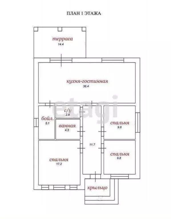 Дом в Тульская область, городской округ Тула, деревня Ямны (130 м) - Фото 0