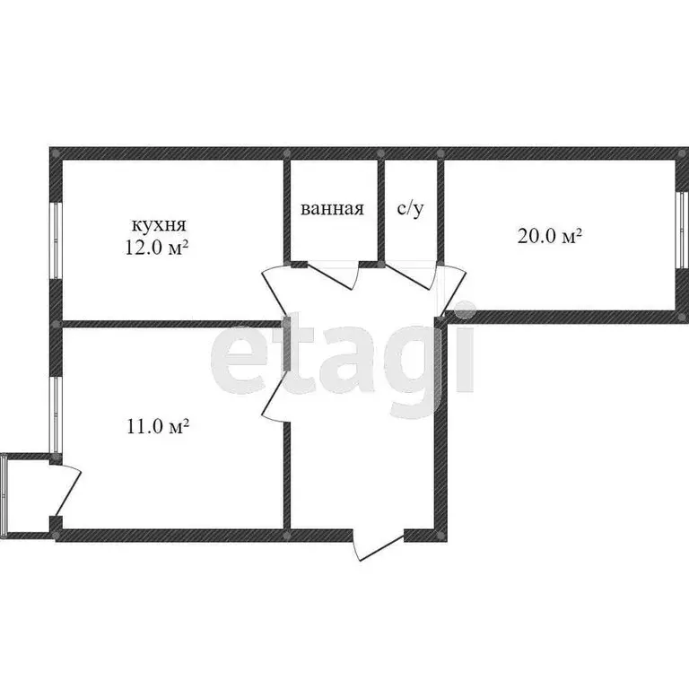 2-комнатная квартира: Тутаев, Комсомольская улица, 97 (62.3 м) - Фото 0