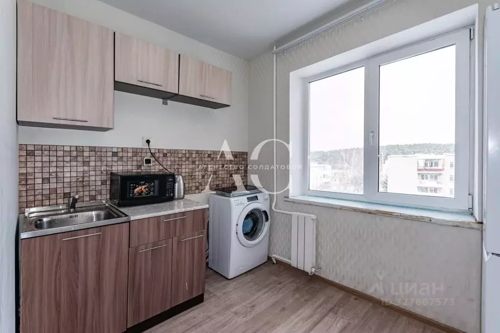 1-к кв. Свердловская область, Екатеринбург ул. Мурзинская, 32А (27.2 ... - Фото 1