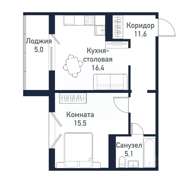 1-к кв. Челябинская область, Челябинский городской округ, пос. ... - Фото 0