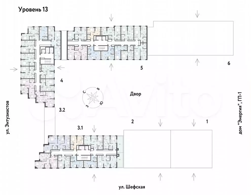 2-к. квартира, 40,7 м, 13/24 эт. - Фото 1