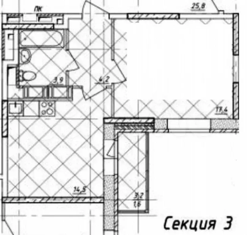1-к. квартира, 41 м, 11/25 эт. - Фото 0