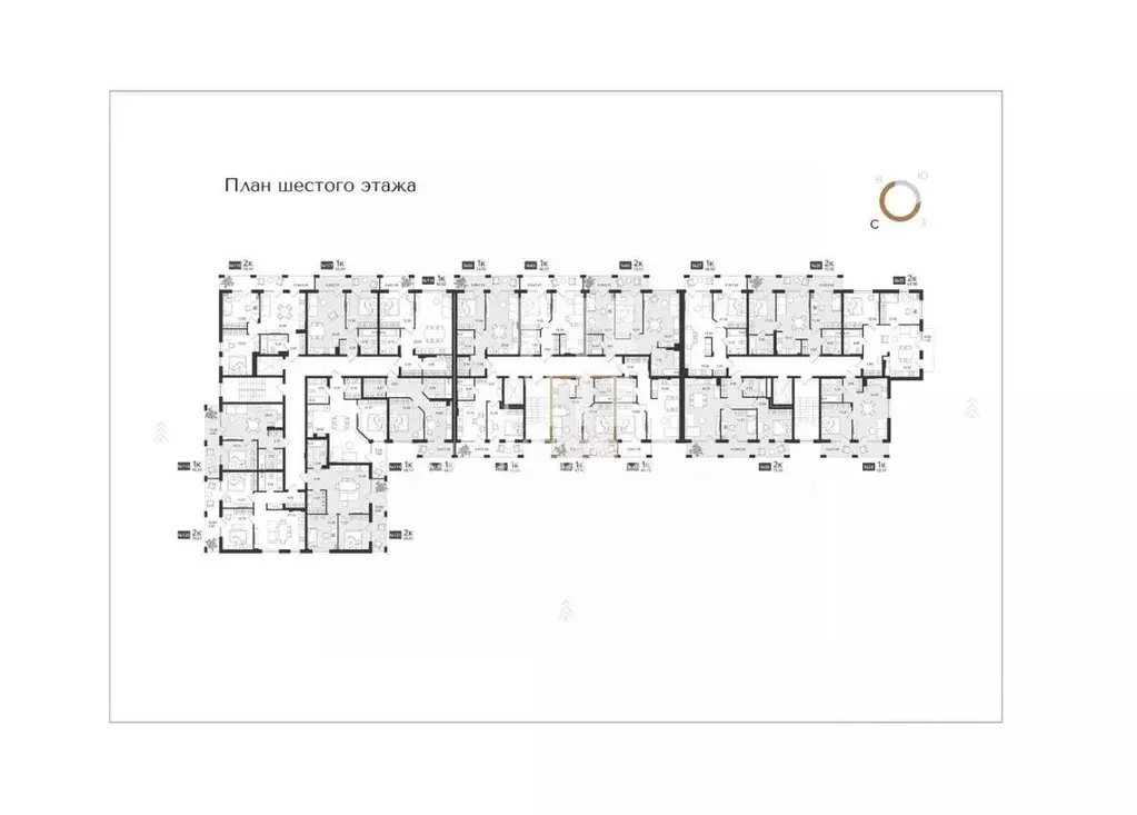 1-к кв. Калининградская область, Светлогорск Новая ул., 108-114 (47.4 ... - Фото 1