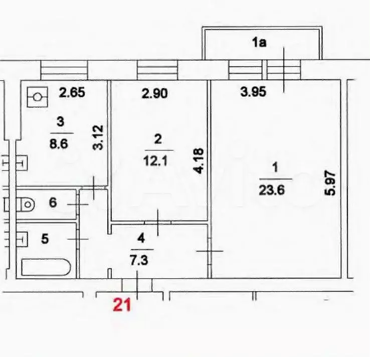 Аукцион: 2-к. квартира, 56,3 м, 5/8 эт. - Фото 0