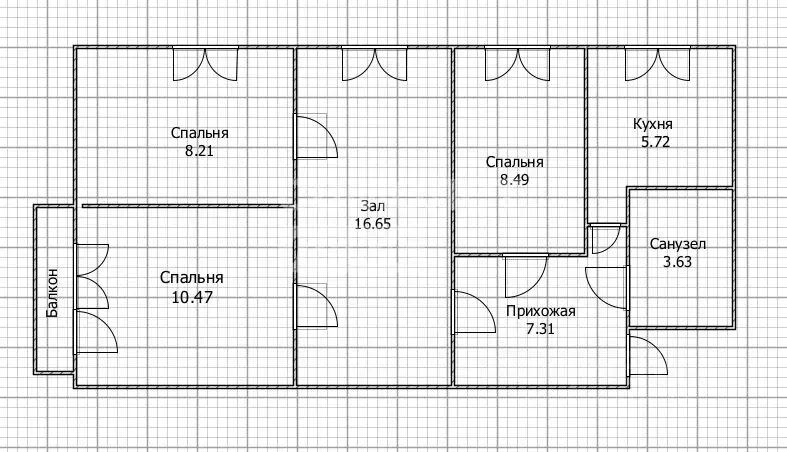 4-к кв. Ульяновская область, Ульяновск ул. Тельмана, 4 (60.5 м) - Фото 1