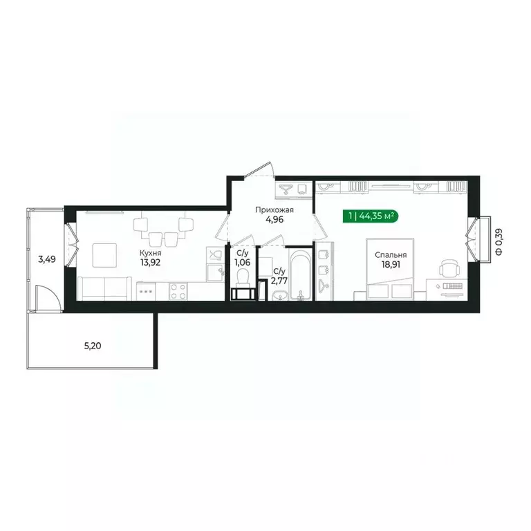 1-к кв. Ленинградская область, Сертолово Всеволожский район, ... - Фото 1