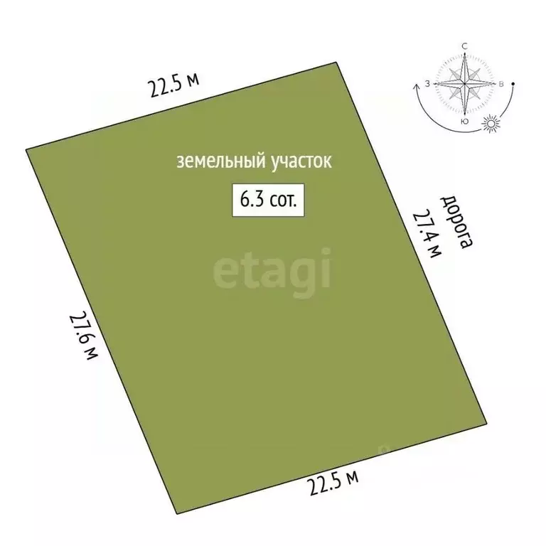 Участок в Крым, Ленинский район, с. Калиновка ул. Абденановой (6.31 ... - Фото 2