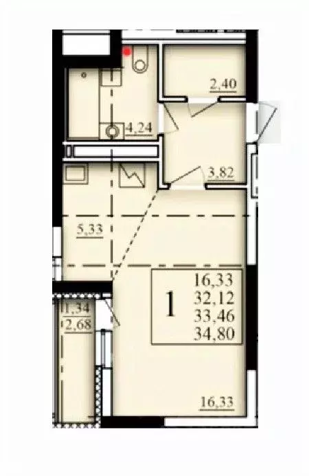 1-к кв. Башкортостан, Уфа Затон-Восточный жилрайон, Паруса жилой ... - Фото 1