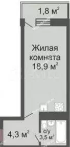 Квартира-студия, 26,2 м, 5/24 эт. - Фото 0