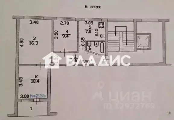 3-к кв. Пензенская область, Пенза просп. Победы, 140 (54.2 м) - Фото 2