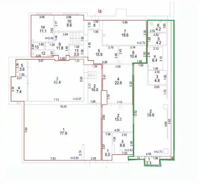 Помещение свободного назначения в Москва Уральская ул., 12/21 (90 м) - Фото 2