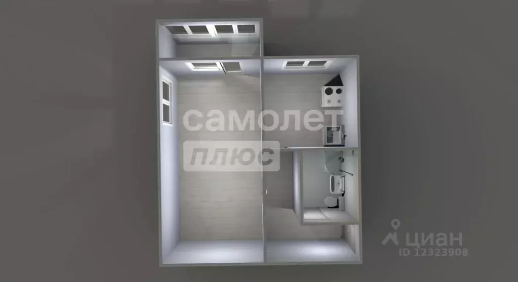 1-к кв. Московская область, Подольск просп. Юных Ленинцев, 84б (29.3 ... - Фото 2