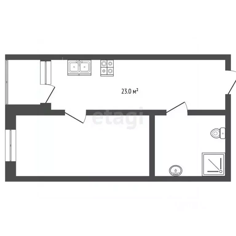 Студия Москва Ленинградское ш., 228к5 (27.0 м) - Фото 2
