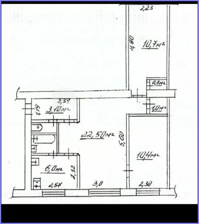 3-к кв. Свердловская область, Екатеринбург ул. Военная, 15 (53.9 м) - Фото 1