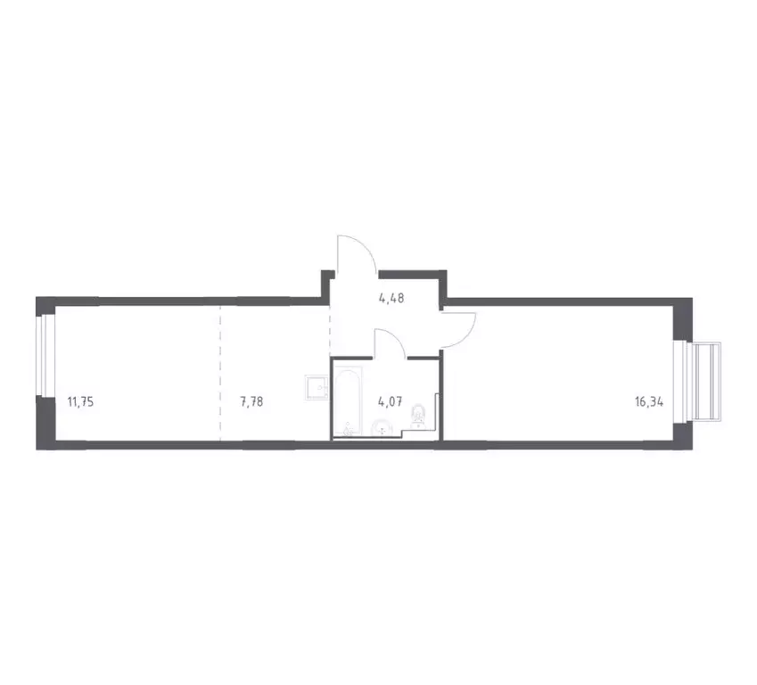 1-комнатная квартира: село Лайково, микрорайон Город-Событие, ЖК ... - Фото 1